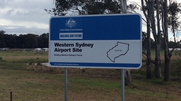 A new airport planned for Badgerys Creek is unlikely to be linked to a rail line when it opens in 2025.