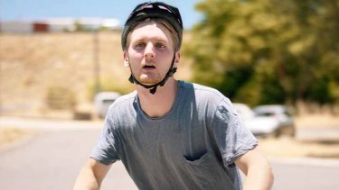 Cam, the 'loser' bike rider depicted in the Road Safety Commission advertisements.