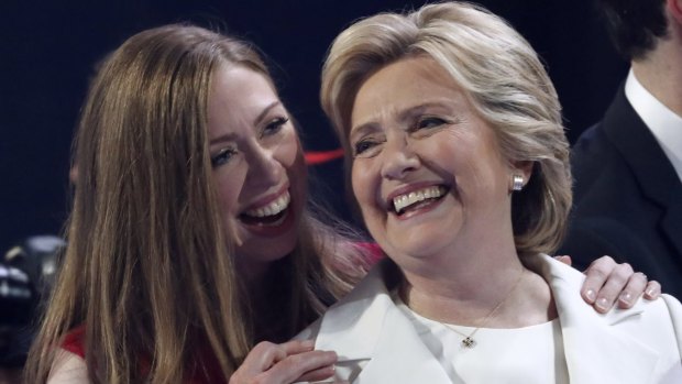 Hillary Clinton, with her daughter Chelsea, says "no one gets through life alone".