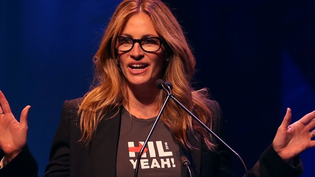Julia Roberts has won the title for the fifth time. 