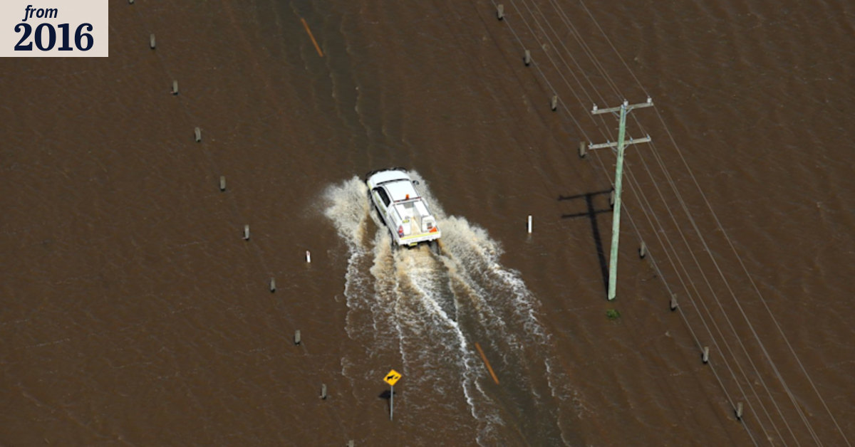 Man rescued after being swept into river and isolated by flooding for ...