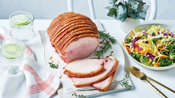 Enjoy a crackling ham this Christmas.