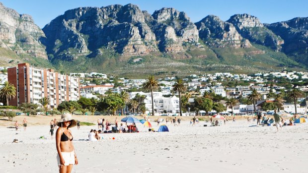 Cape Town's iconic Camps Bay beach.