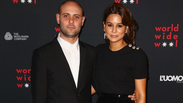 Power couple: Josh Goot and partner Christine Centenera at the L'Uomo Vogue and Woolmark Company Gala and Exhibition in 2014.