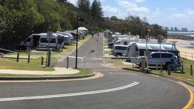 Long-time campers fear plans to turn the Mooloolaba Beach Holiday Park into a car park will not be temporary, as the council insists.