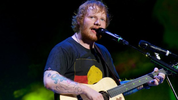 New album due in 2017: Ed Sheeran in concert at Sydney's Allianz Stadium in December 2015.