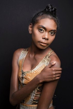 Magnolia Maymuru, the first Aboriginal woman to represent NT at Miss World Australia.
