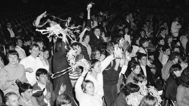 The crowd goes wild for The Easybeats at Festival Hall in 1967.