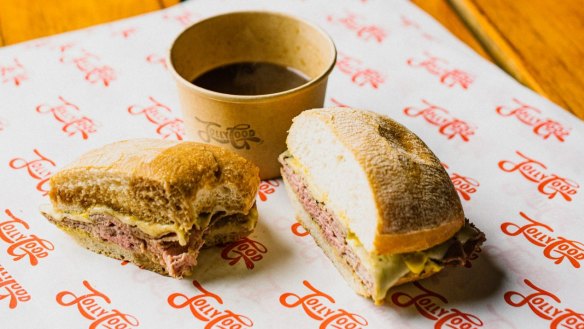 The original French dip featuring roast beef, swiss cheese, mustard and gravy is now joined by a vodka dip at Reservoir.