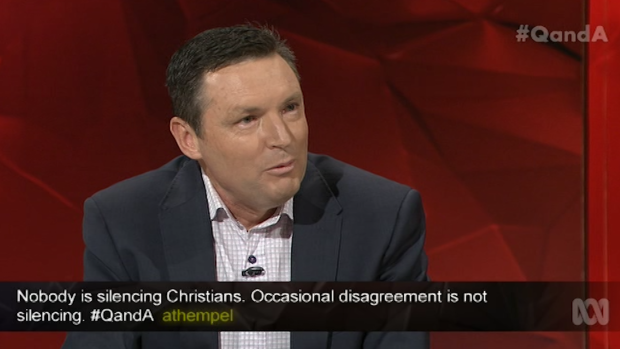 Australian Christian Lobby leader Lyle Shelton on Q&A.