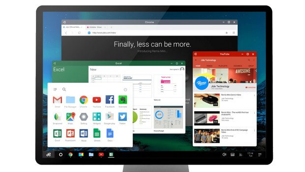 Android apps on Remix OS can be resized in windows, just like on Macs and PCs.