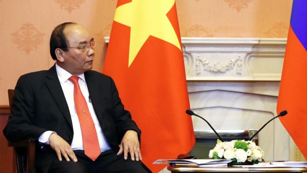 Vietnamese Prime Minister Nguyen Xuan Phuc in Moscow on Monday. 