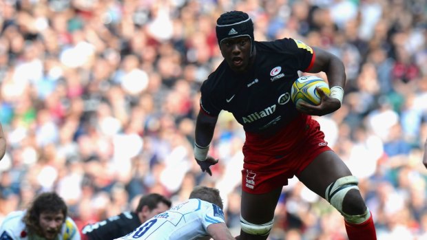One to watch: Maro Itoje on the run for Saracens.