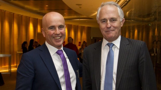 NSW Education Minister Adrian Piccoli with Prime Minister Malcolm Turnbull.