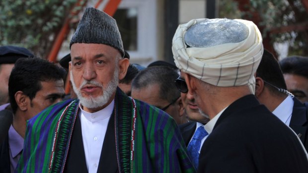 Former Afghan president Hamid Karzai (left) confirmed the death sentences just before leaving office late last month.