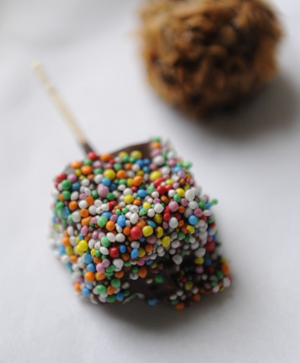 Robyn Rowe chocolate lollipops.