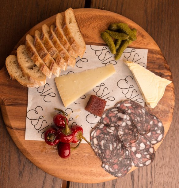 Cheese and charcuterie are on the menu at Essie Wine Bar.