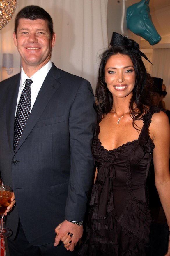 James Packer and his former wife Erica Packer.