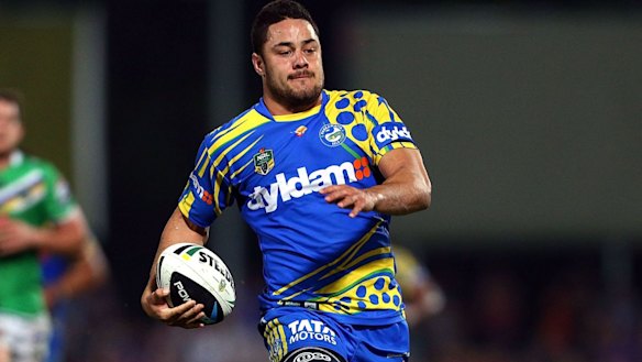 Rugby league comeback?: Jarryd Hayne during his Eels days. 