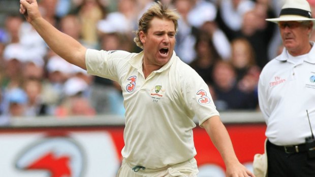 Got him! Shane Warne celebrates Test wicket no.700 at the MCG in 2006, but was never given the nod as skipper.
