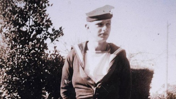 Bradley in his naval uniform during the war, circa 1944-45.