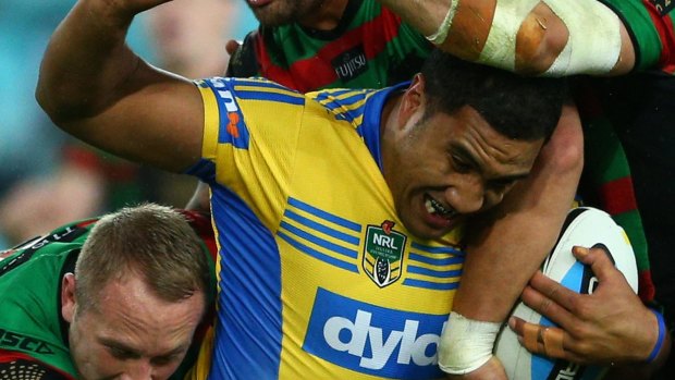 Suspended: Peni Terepo of the Eels.