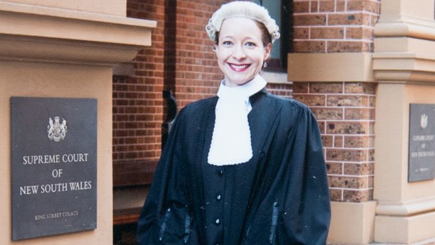 Barrister Sharna Clemmett when she was admitted to the bar. 
