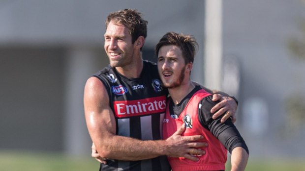 All smiles: Travis Cloke is set for selection.