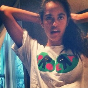 The photograph of questionable origins that appeared on Instagram overnight, purporting to be Malia Obama.