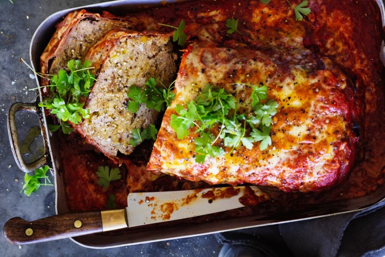 Parmigiana meatloaf.