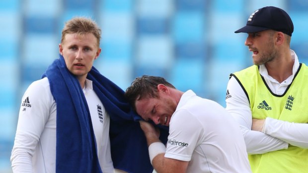 Joe Root, left, took issue with Wahab Riaz's actions.