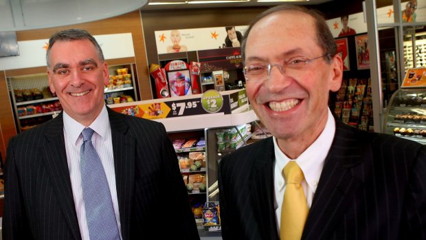 Caltex CEO Julian Segal (right) and CFO  Simon Hepworth see scope for Caltex to be become a major player in convenience retailing.
