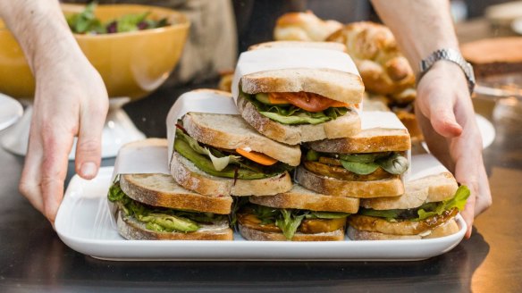 Fresh-cut seasonal sandwiches at Theodore's in Brunswick.