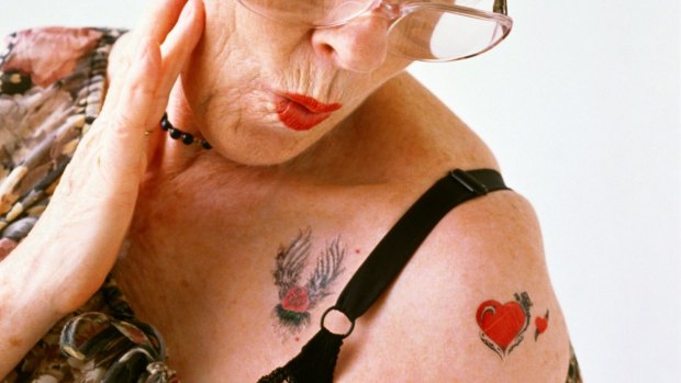 Tattoos ... what may look cutting-edge on a 20-something, takes on a very different incarnation on a 60- year-old. 