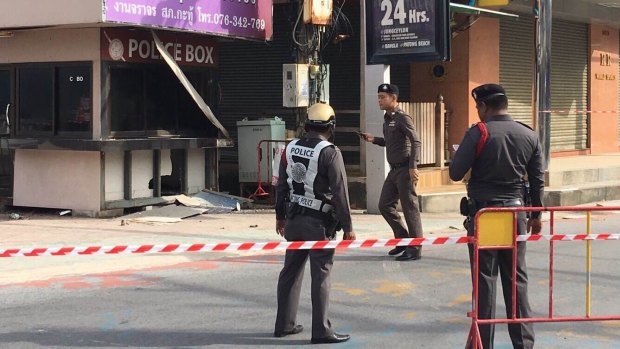 Twin blasts in Patong were among the violent challenge to Thailand's military junta. 