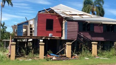 Damage caused by Cyclone Marcia in central Queensland.