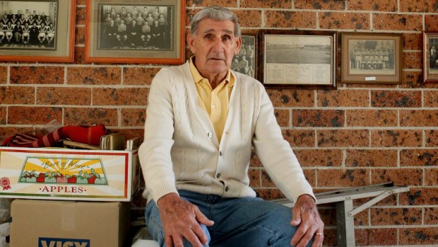 Joe Marston at 80 years old in 2006. The Leichhardt boy went on to be idolised in England for his feats with Preston North End. 
