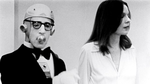 Woody Allen and Diane Keaton in <i>Sleeper</i>.