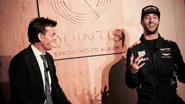 Adam Gilchrist and Daniel Ricciardo, ambassadors for Quintis.