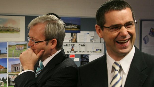 Kevin Rudd and Stephen Conroy announced the original Labor national broadband network plan while in opposition in 2007.
