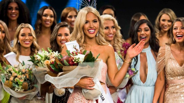 Miss Universe Australia winner Olivia Rogers. 2017.