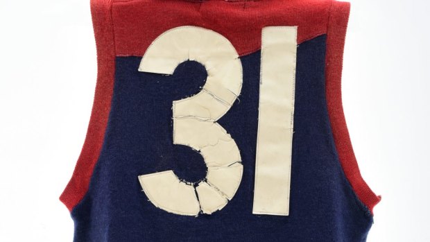 Legend: Ron Barassi's Melbourne jumper.