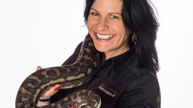 Career twist: Snake Boss star Julia Baker is a former chocolatier. Now a snake wrangler, her new series debuts on Monday.