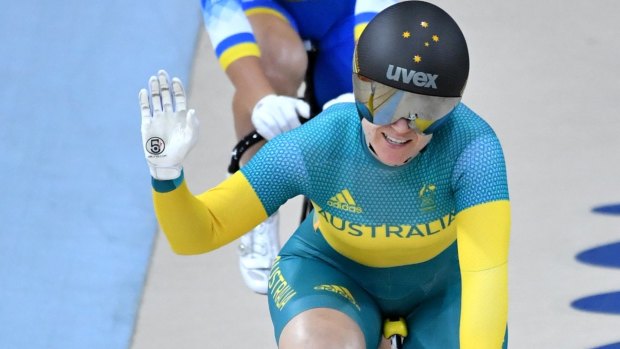 Australian Anna Meares after the Keirin finals at Rio 2016 on Saturday.