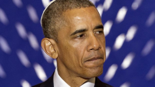 President Barack Obama questions the sincerity of Israeli Prime Minister Benjamin Netanyahu's commitment to a two-state solution. 