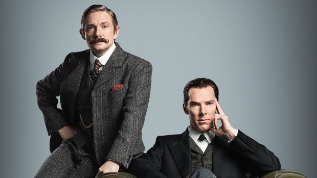 Benedict Cumberbatch and Martin Freeman in the new <i>Sherlock</i> special.