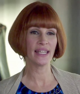 Julia Roberts' questionable ginger wig in <i>Mother's Day</i>.
