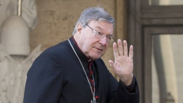 Cardinal George Pell at the Vatican in October 2014.