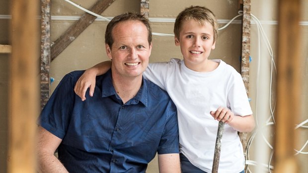 Scott Moffat, pictured with his son, was left with no home phone or broadband connection for four months.