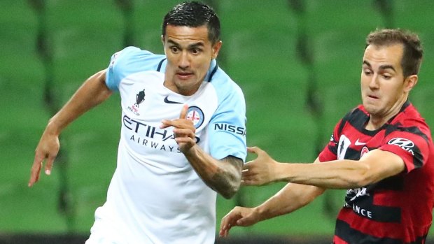 Banking on it: Officials hope Tim Cahill will drive up A-league interest.
